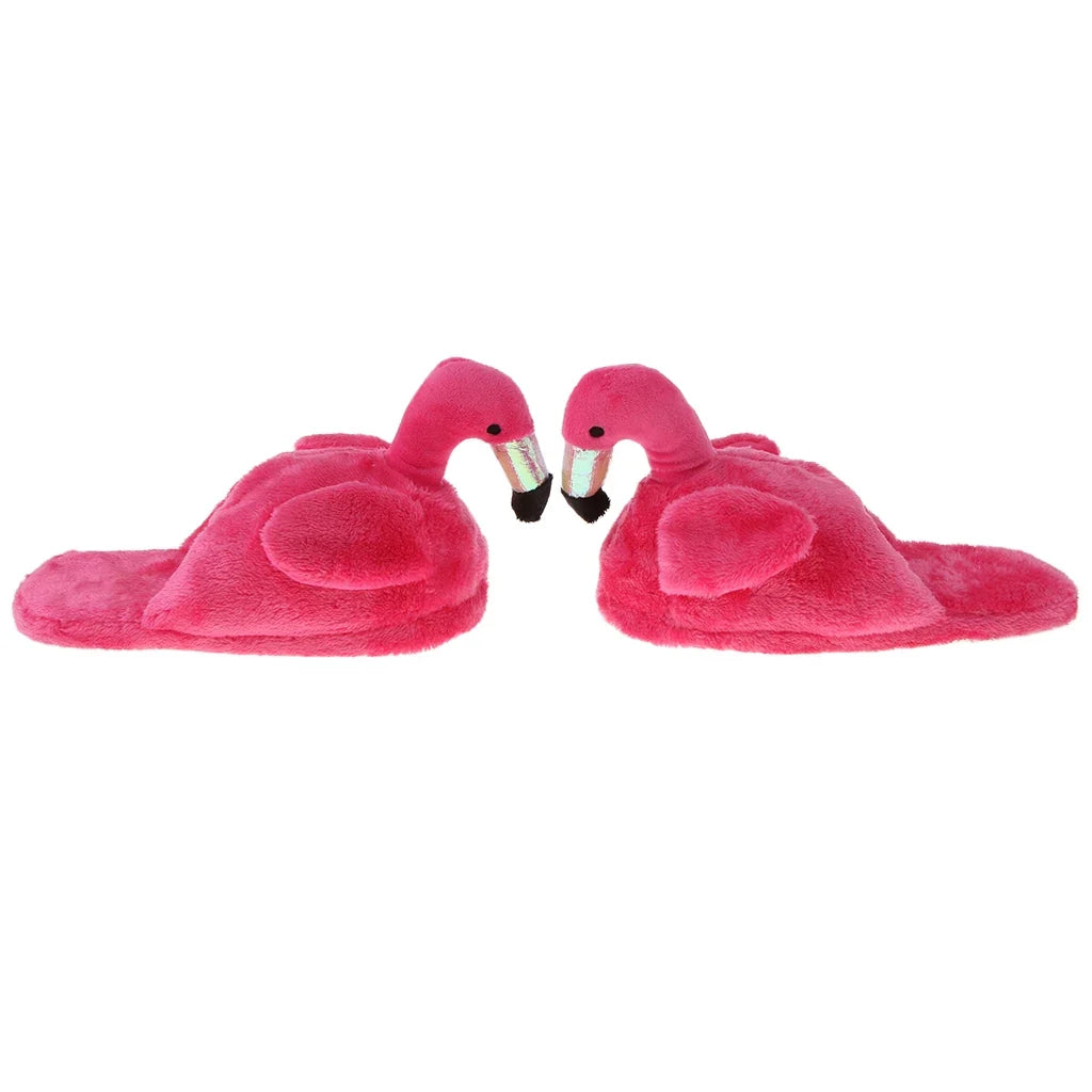 Chausson flamant rose femme