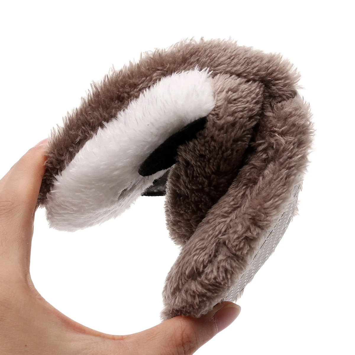 Chausson panda peluche femme