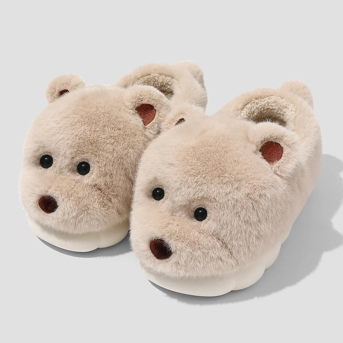 Chausson chien beige