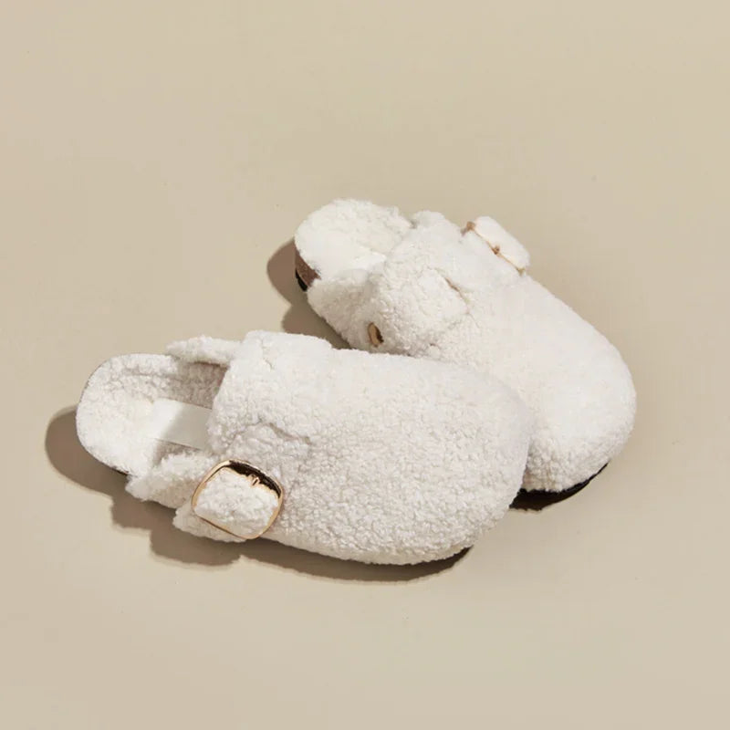 Chausson mule laine mouton