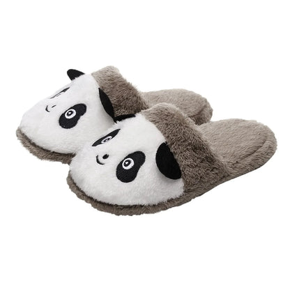 Chausson panda peluche femme