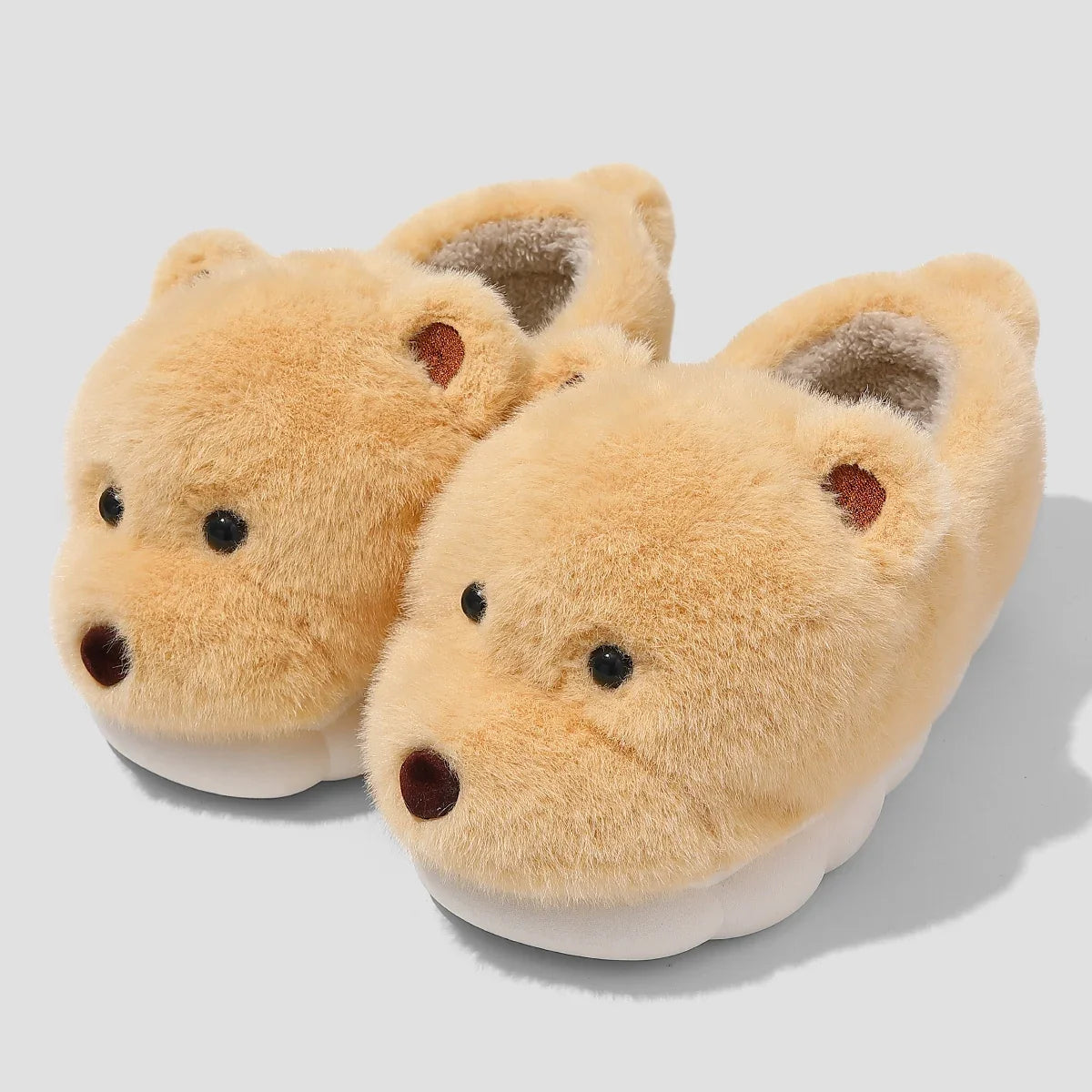 Chausson chien beige