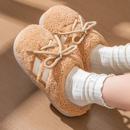 Chausson femme antidérapant chaud