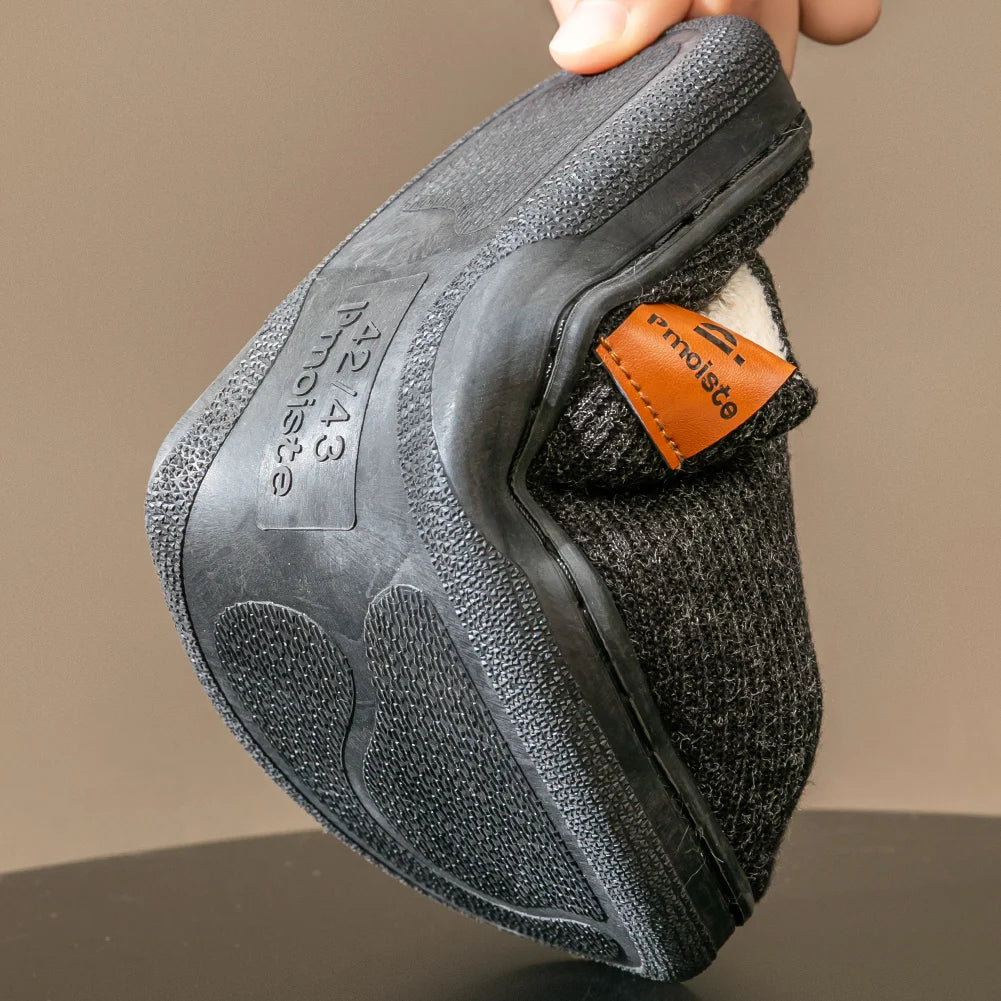 Chausson homme tricot fourré