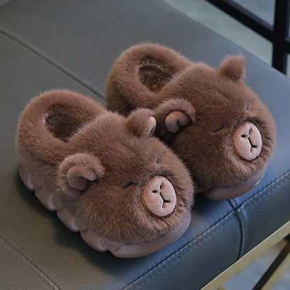 Chausson enfant capybara fausse