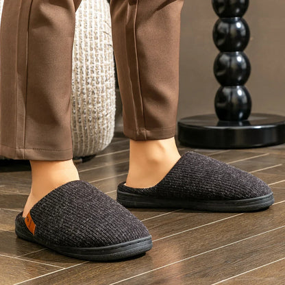 Chausson homme tricot fourré
