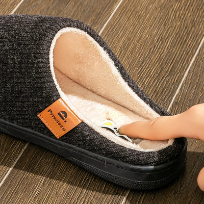 Chausson homme tricot fourré
