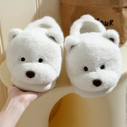 Chausson chien beige