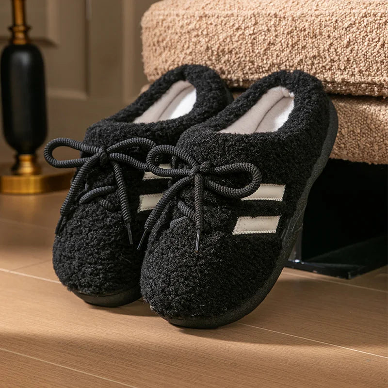 Chausson femme antidérapant chaud