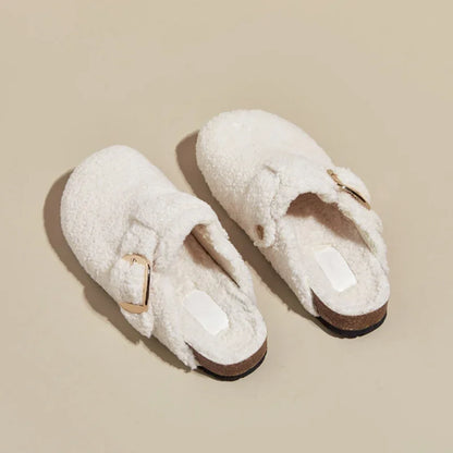 Chausson mule laine mouton