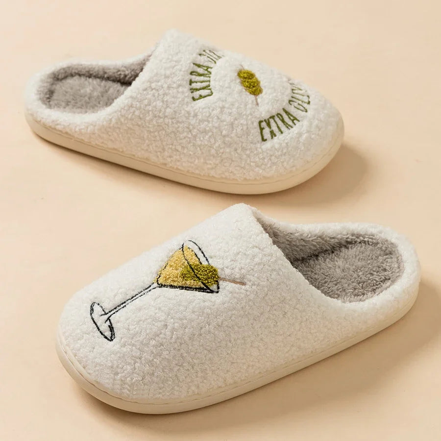 Chausson femme peluche antidérapant