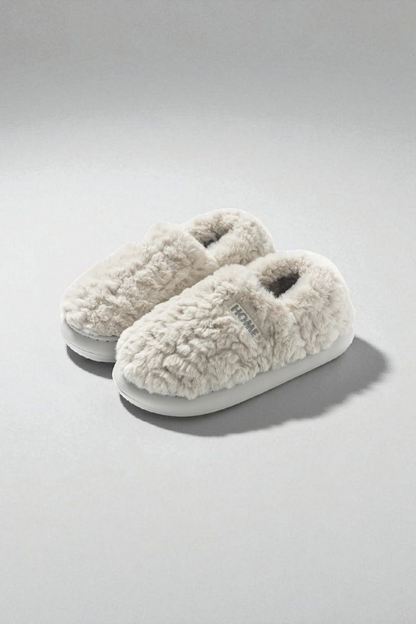 Chausson couple doux antidérapant