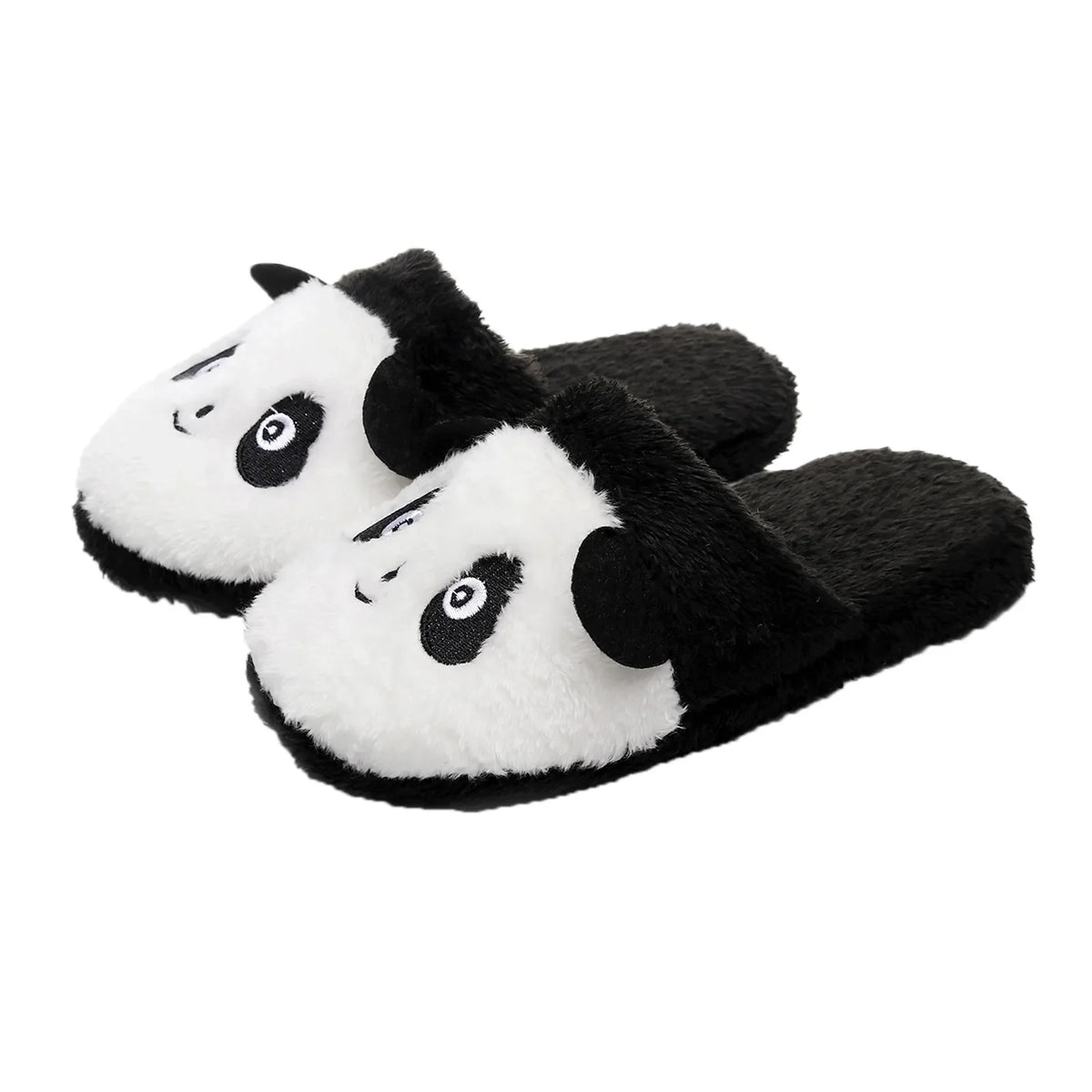 Chausson panda peluche femme