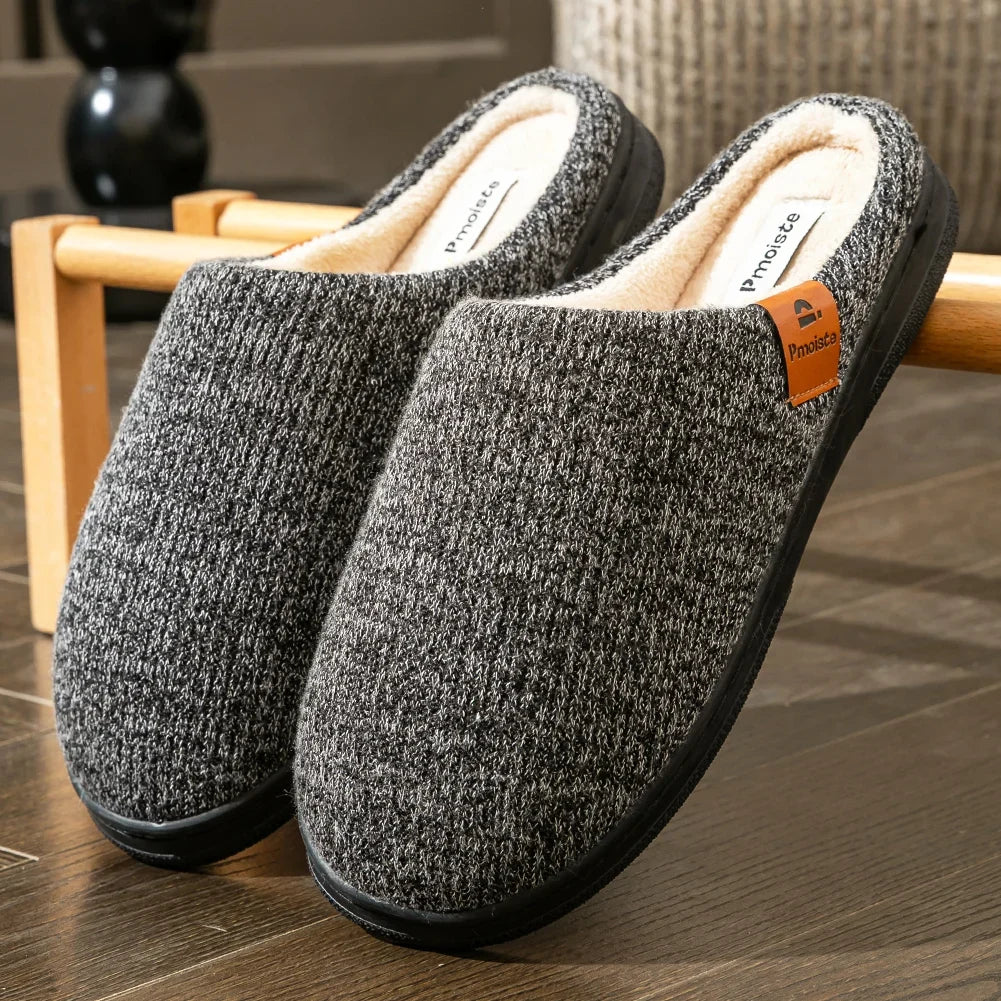 Chausson homme tricot fourré
