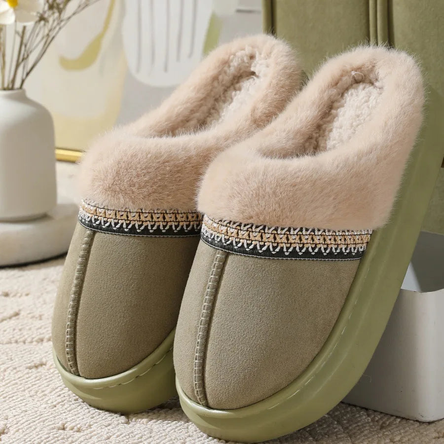 Chausson femme doublé peluche