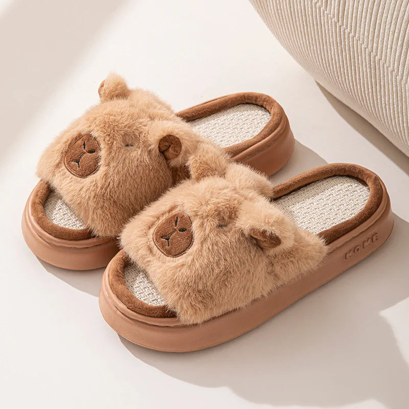 Chausson mule capybara cartoon