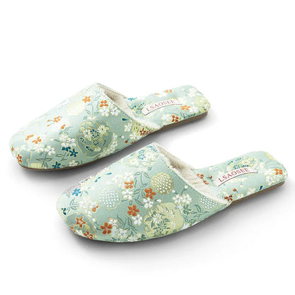 Chausson style chinois velours