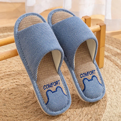 Chausson homme femme lin
