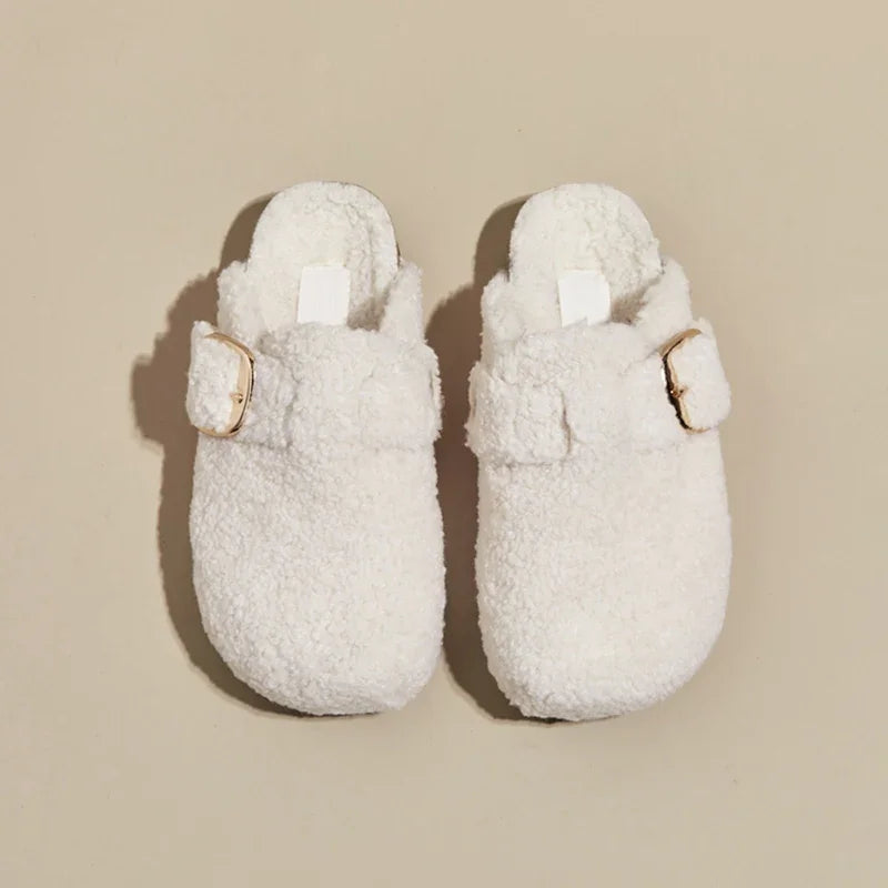 Chausson mule laine mouton