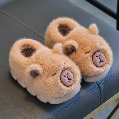 Chausson enfant capybara fausse