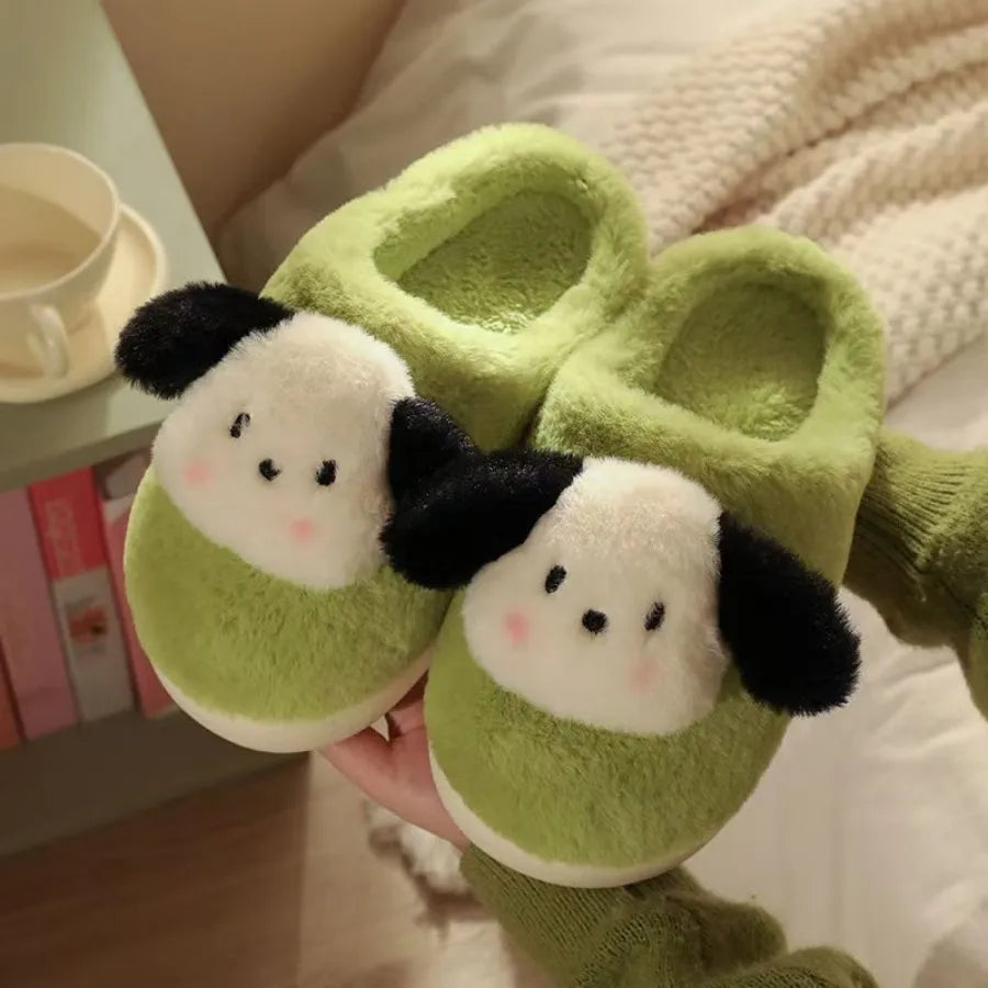 Chausson mouton peluche