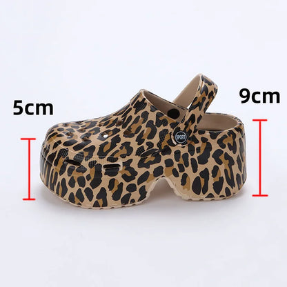 Sandales plateforme femme motif
