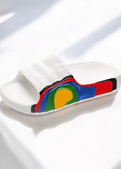Sandales femme motif taches