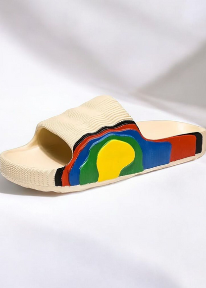 Sandales femme motif taches