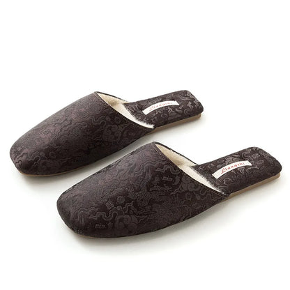 Chausson style chinois velours