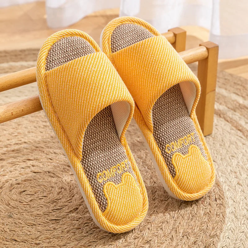 Chausson homme femme lin