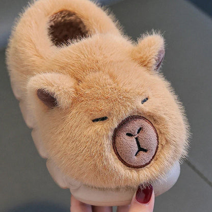 Chausson enfant capybara fausse