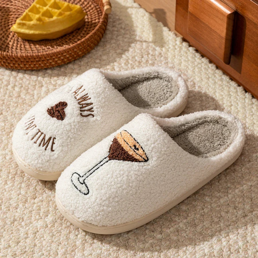 Chausson femme hiver peluche