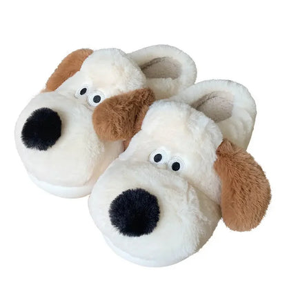 Chausson chien cartoon peluche