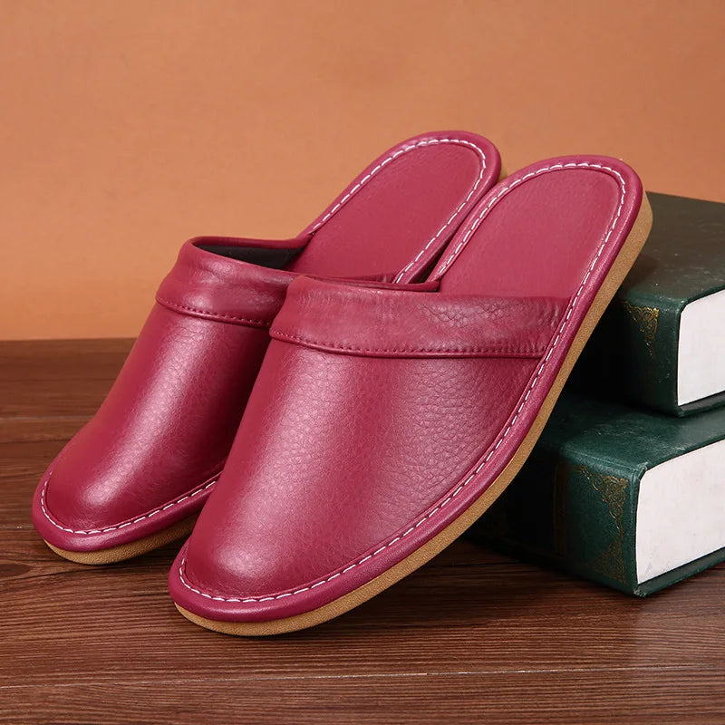 Chausson cuir pu homme