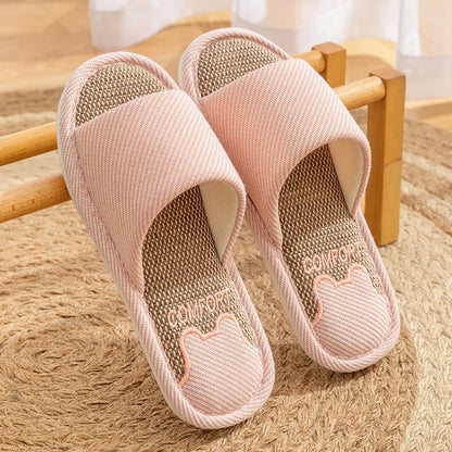 Chausson homme femme lin