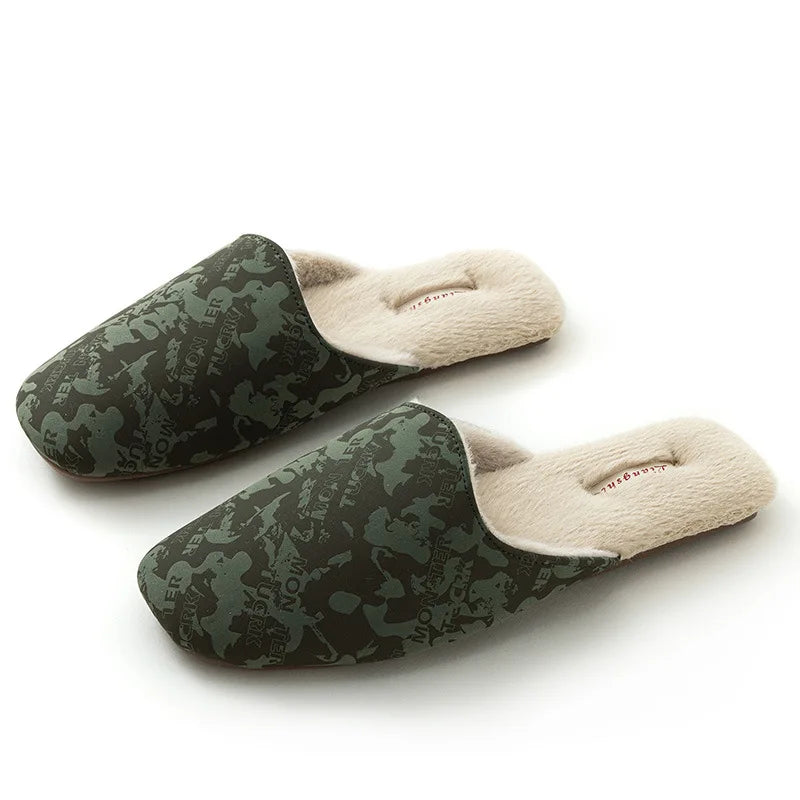 Chausson style chinois velours