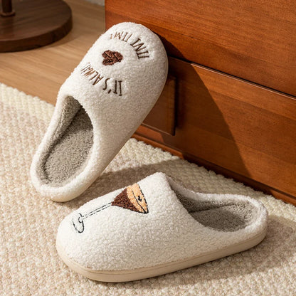 Chausson femme hiver peluche