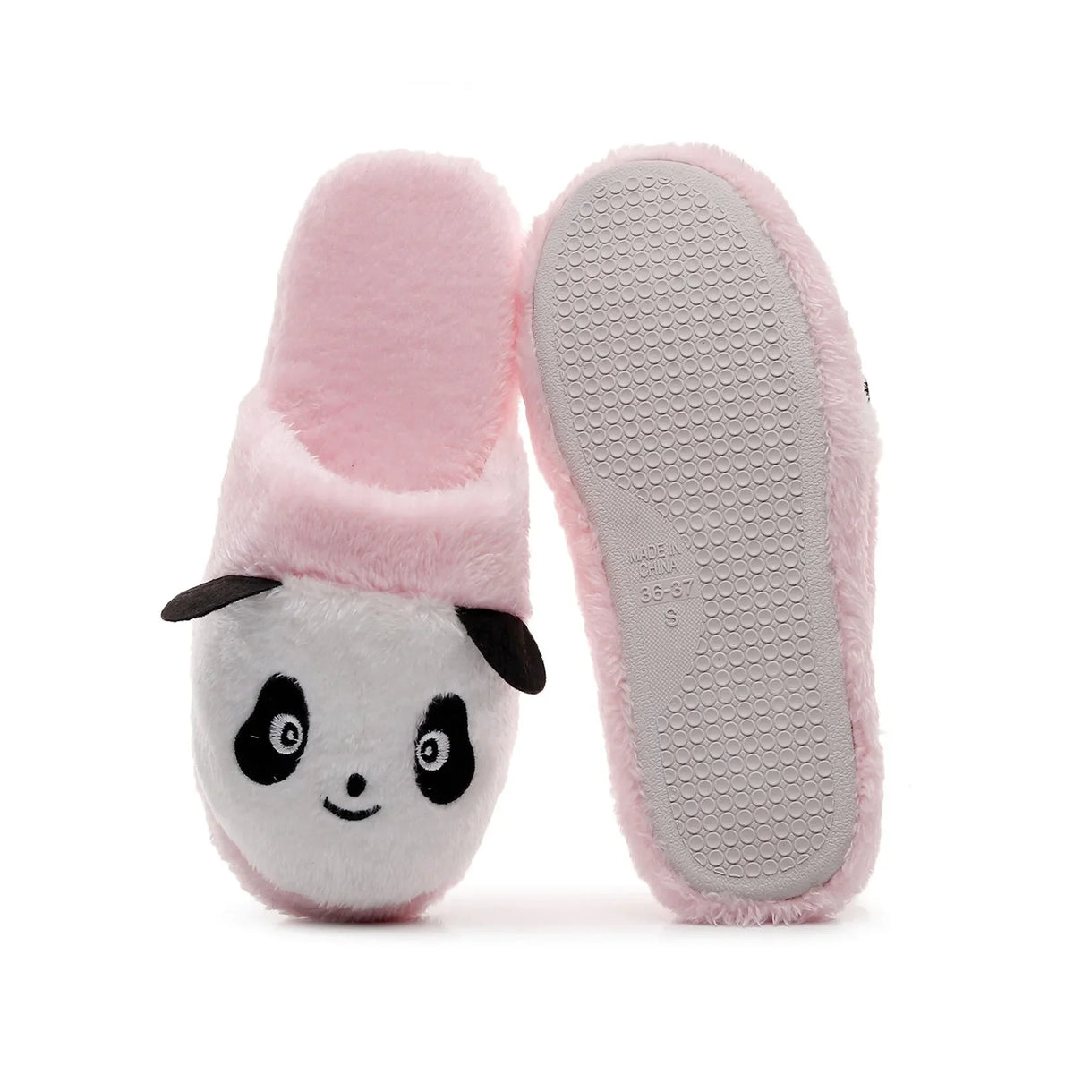 Chausson panda peluche femme