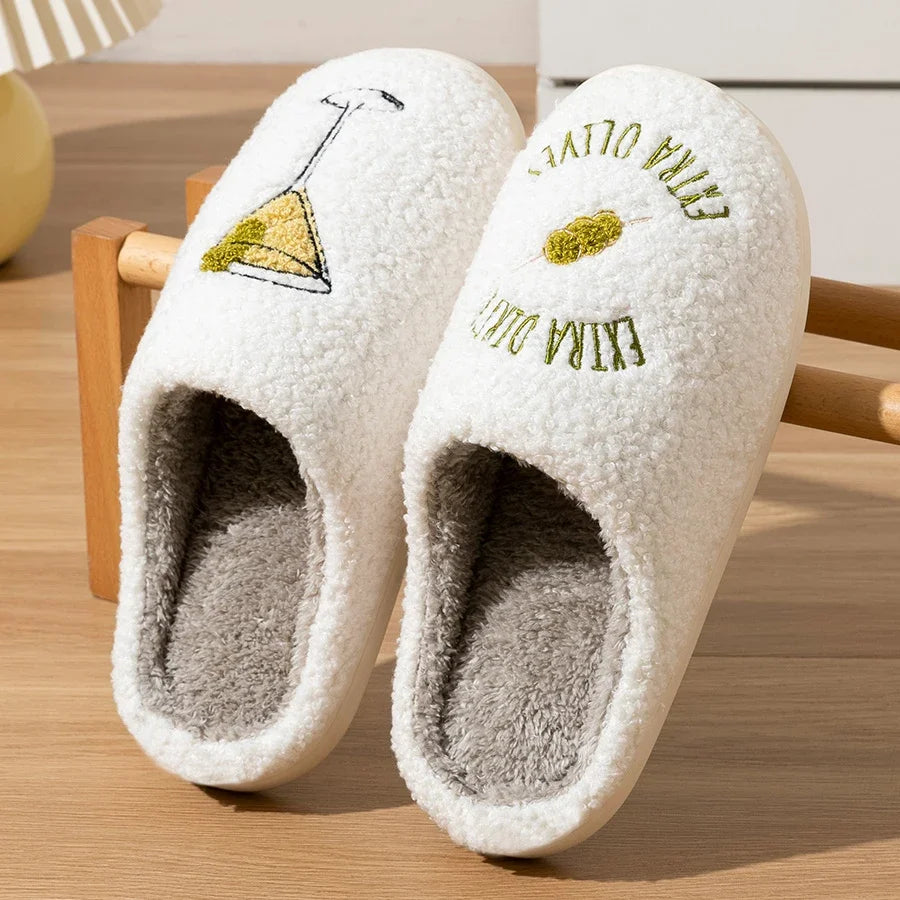 Chausson femme peluche antidérapant
