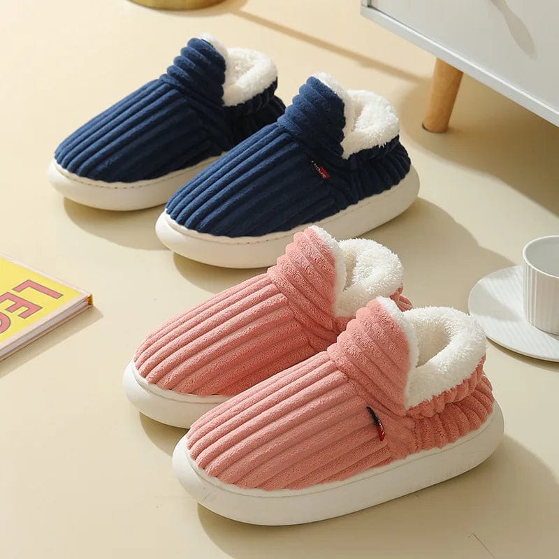 Chausson botte femme fourré