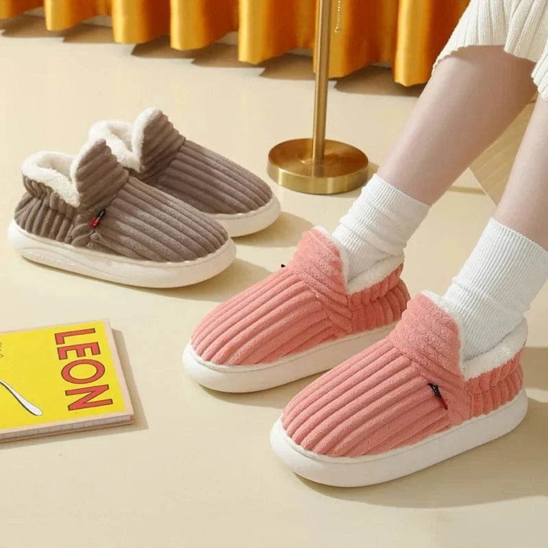 Chausson botte femme fourré