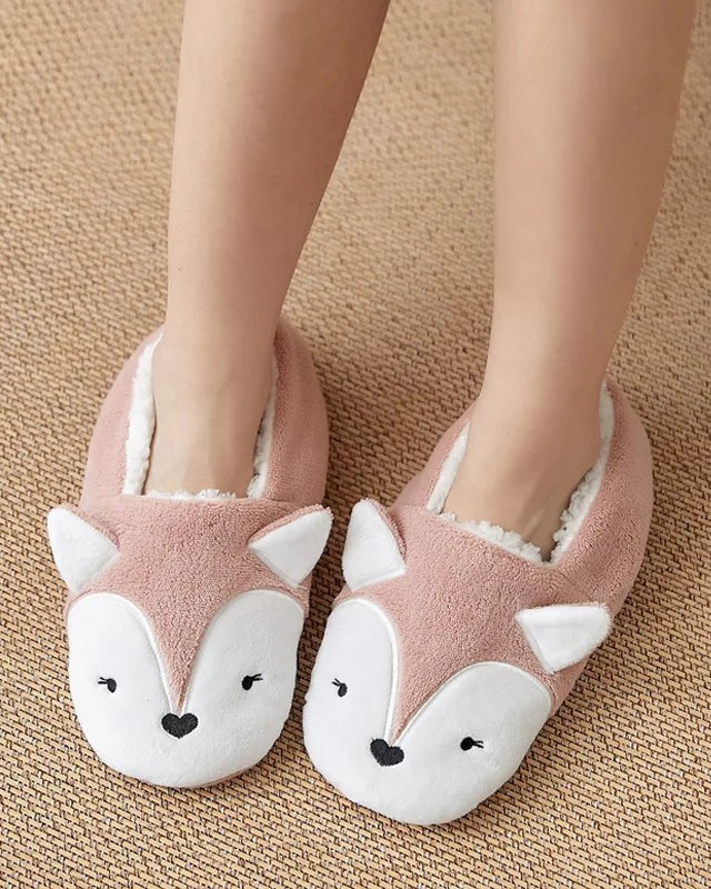Chausson femme motif animal