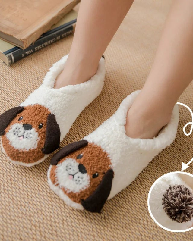 Chausson femme motif animal