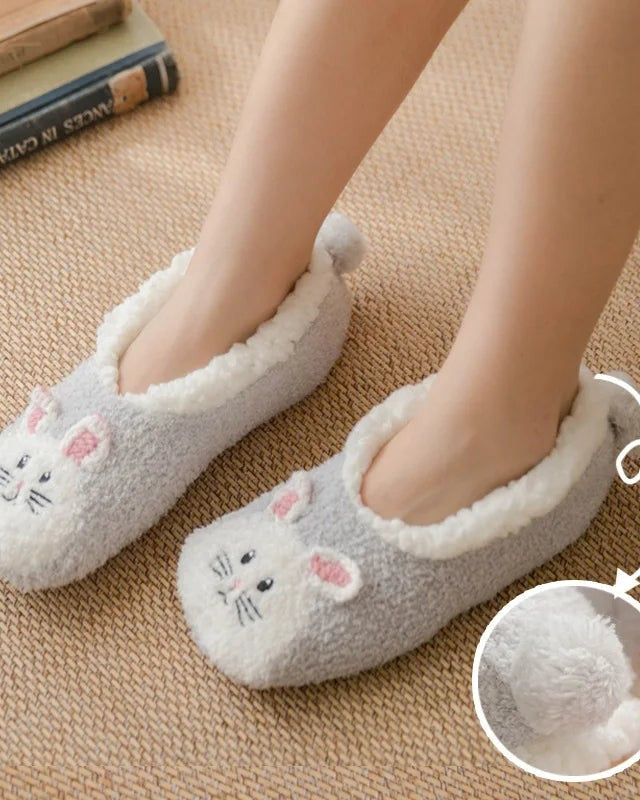 Chausson femme motif animal