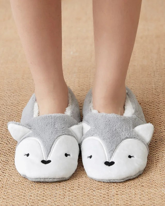 Chausson femme motif animal