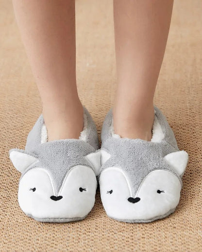 Chausson femme motif animal