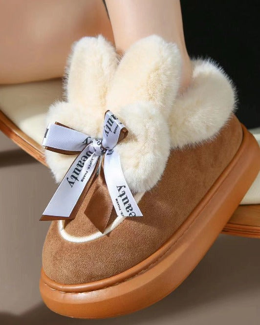 Chausson lapin femme
