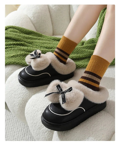 Chausson femme hiver polyester