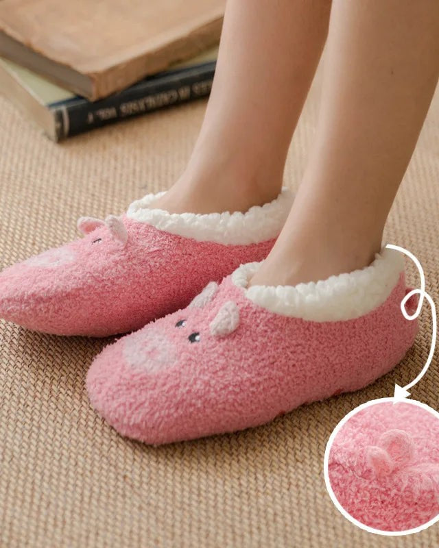 Chausson femme motif animal