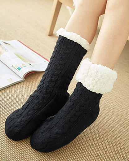 Chausson chaussette antidérapant femme
